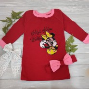 Платье с повязочкой "Минни" 7-056